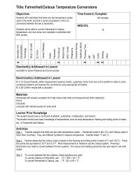 Title Fahrenheit Celsius Temperature Conversions