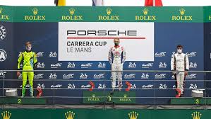 Le mans first held a motorcycle grand prix event in 1969, when the great giacomo agostini won the 500cc race, lapping all the other riders on his mv agusta. Pccd Larry Ten Voorde Wins The Carrera Cup Race At Le Mans