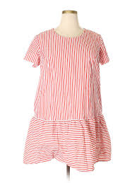 details about j crew women red casual dress 2 x plus