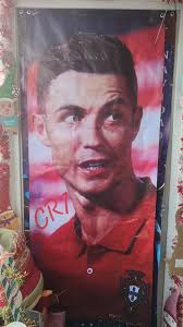 Venta de lona decorativa de CRISTIANO RONALDO CR7 ⚽🦵🎉 entrego cerca de su  fraccionamiento $160 cualquier modelo medidas 80 x1.90.