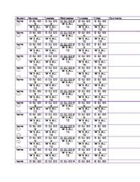Weekly Behavior Chart For Teacher Clipboard
