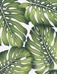 Tropical Leaf Fabric Beautiful Monstera Green Leaves All Over By Hawaiianfabricnbyond Etsy Com Tropical Leaves Simple Cards Handmade Tropical Art
