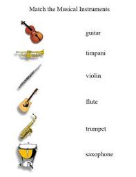 Musical Instrument Matching Activity Musical Instruments Musicals Instruments
