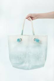 蓝染帆布手拎袋手绘环保袋买菜包一毫升湖水购物袋tote bag 淘寶台灣 萬能的淘寶 tote bag bags tote