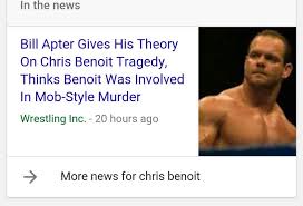 Maybe you would like to learn more about one of these? Chris Benoit Conspiracy Theories Need To Stop Wrestling Amino