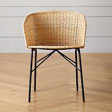 salinas rattan dining chair + reviews cb2