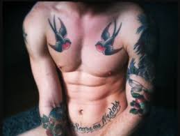 Bird Tattoos For Guys On Chest Chest Swallows Bird Tattoo Men Chest Tattoo Men Tattoos For Guys