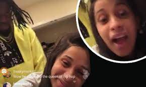 Cardi B and Offset pretend to have sex on Instagram live | Daily Mail Online