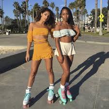 Recreational quad roller skates are classified as outdoor or indoor skates and the wheels of these rollers are designed accordingly. Pvc Upper Heel And Sole Metal Speed Lace Eyelets Aluminium Alloy Trucks And Baseplate 58mm Roller Skates Fashion Roller Skating Outfits Skating Outfits