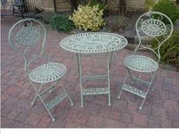 Garden Bistro Set Green Garden Furniture Garden Patio Furniture Wrought Iron Garden Furniture