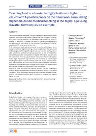 Recreational drug use, drug, drug addiction pages: Pdf Teaching Load A Barrier To Digitalisation In Higher Education A Position Paper On The Framework Surrounding Higher Education Medical Teaching In The Digital Age Using Bavaria Germany As An Example