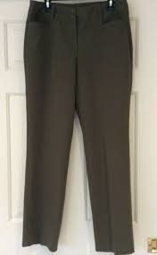 Dress Barn Womens Olive Green Pants Size 10 Slacks 33 Waist X 31 5 Inseam Dressbarn Slacks Careerorcasua With Images Olive Green Pants Green Pants Dress Barn Dresses