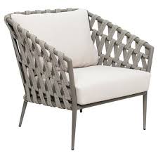 Archie Modern Classic Grey Woven Metal Outdoor Lounge Chair Set Of 2 Lounge Chair Outdoor Modern Outdoor Dining Sets Garden Lounge Chairs