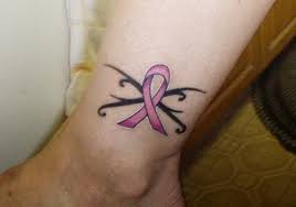 Breast cancer ribbon tattoos look the best when placed in prominent areas such as shoulders, ankles, back of the ear, nape of the neck, sleeves, wrists for those who choose cancer ribbon tattoos, it's usually either because their loved one has suffered from cancer or they are a survivor themselves. Small Cute Cancer Ribbon Tattoos Elegant Arts Tattoo