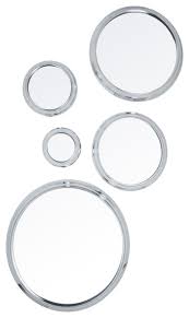 Another macrame wall mirror with a soothing aesthetic. In Stock 5 Piece Decorative Silver Round Wall Mirror Set For Entryway 14 Silver Contemporary Wall Mirrors By Ctg Brands Inc Houzz