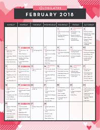 February 2018 Workout Calendar Blogilates Workout Calendar Monthly Workout Plans Blogilates