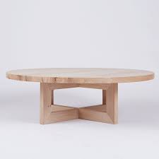 The Bondi Round Coffee Table Crafted From Elm Wood And Timber This Modern And Contemporary Piece Is A Round Wooden Coffee Table Oak Coffee Table Coffee Table