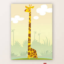 Tableau Girafe Dans La Savane Decoration Chambre Bebe Éléphant, zèbre, crocodile, lion, rhinocéros, gazelle, hippopotame, girafe et autruche. tableau girafe dans la savane decoration chambre bebe oh mon tableau