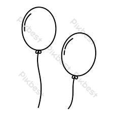 Gambar belon udara hitam putih; Dua Belon Inggeris Hitam Dan Putih Elemen Grafik Ai Percuma Muat Turun Pikbest