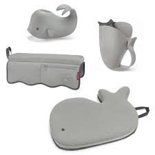 Make bath time fun while also cleansing and nourishing your little one's skin with johnson's bath discovery baby gift set. Skip Hop Moby Baby Bath Set With Four Bathtime Essentials Gray Target