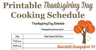 Hosting thanksgiving dinner, especially if you've never done it before, can be a bit stressful. Free Printable Thanksgiving Day Schedule Cooking Countdown
