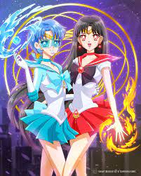 Proto Sailor Mercury & Mars : r/sailormoon