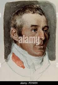 Wellesley, Arthur Colley (1769-1852), duque de Wellington. Militar y  político británico. Dibujo original de época Stock Photo