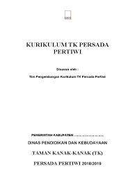 Maybe you would like to learn more about one of these? Contoh Dokumen Ktsp Paud