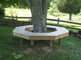 Sporty's park bench kit comfortable lightweight maintenance free uv protected. Wrap Around Tree Benches Are A Functional And Beautiful Addition To Your Outdoor Space