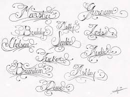 Perfect for crazy and modern ideas and sketches. Last Name Tattoo Fonts Tattoo Designs Ideas