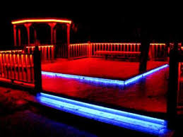 Led Rgb Flex Strip Rope Light Under Railing Around Deck Stair Treads Gazebo Youtube