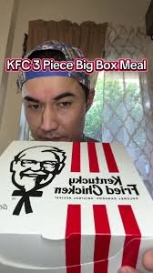 Enjoy the KFC 3 Piece Big Box Meal for Dinner