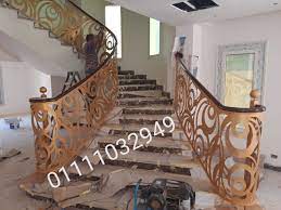 درابزين حديد قص ليزر من تنفيذنا بالاسماعليه stairs home decor
