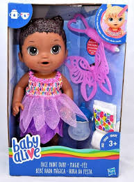 Baby Alive Face Paint Fairy Baby Doll Aa African American Etsy In 2020 Baby Alive Baby Dolls Baby Fairy