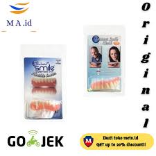 Umumnya gigi palsu digunakan adalah yang buka/pasang (akrilik atau valplast) karena pembuatannya tanpa. Beli Bisa Cod Original Gigi Palsu Instan Perfect Smile Veener Veener Gigi Original Sepasang Seetracker Indonesia