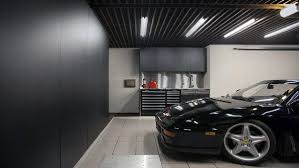 The recessed lights should be aligned and equally spaced across the ceiling. 50 Garage Lighting Ideas For Men Cool Ceiling Fixture Designs