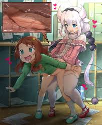 sinensian kobayashi-san chi no maidragon kanna kamui saikawa riko  bottomless censored dress futanari horns loli sex skirt lift tail  thighhighs | 564263 | yande.re