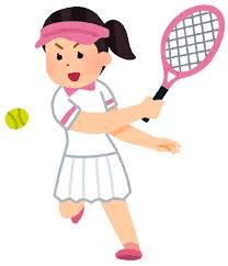 いろいろなテニス選手のイラスト（女性） | かわいいフリー素材集 ...