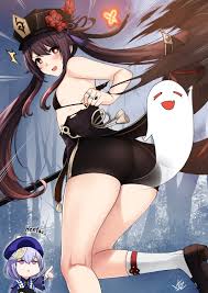 Post 4690884: Genshin_Impact Hu_Tao Qiqi Xtermination