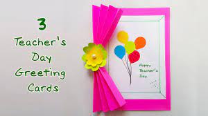 People look for easy greeting cards, handmade greeting card ideas, easy craft cards etc. 3 Teacher S Day Greeting Card Mini Project Ideas Greeting Cards For Teacher S Day Youtube
