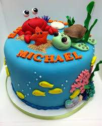 Under The Sea Cake Toppers Nemo Cake Finding Nemo Cake Ocean Cakes