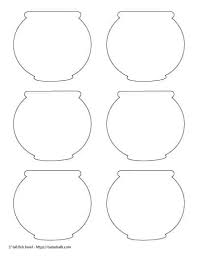 This page has an image of a cute simple fish bowl for beginners to color. Free Printable Fish Bowl Templates The Artisan Life