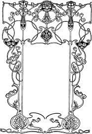 Free Vintage Image Art Nouveau Ornate Floral Border Art Nouveau Pattern Art Nouveau Design Art Nouveau