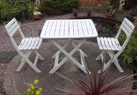Garden Furniture Set White Bistro Table Chairs Patio Rectangular Plastic Yard Garden Furniture Sets Garden Dining Set Bistro Set