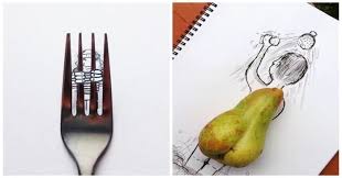 19 Dessins Faits Avec Des Objets Du Quotidien Objet Du Quotidien Dessin Objet