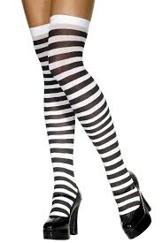 Black And White Striped Tights Pin On The Hosiery Shop