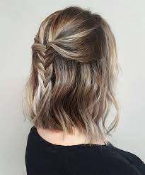 13 Of The Outstanding Half Braids Shoulder Length Hairstyles 2019 For Women Trendy Hairstyles Thick Hair Styles Braids For Short Hair Hair Styles