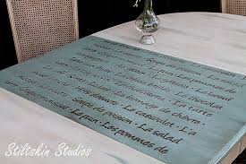 How To Stencil Furniture Table Leaves In 2020 Stencil Furniture Leaf Table Cheap Patio Furniture