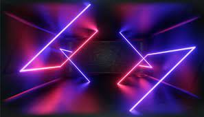 3d Render Glowing Lines Tunnel Neon Lights Virtual Reality In 2021 Neon Neon Lighting Neon Backgrounds