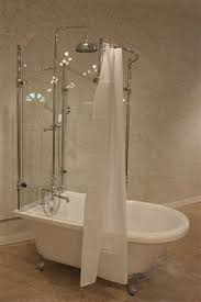 Clawfoot tub plexiglass shower enclosure. Oasis 59 Extra Wide Clawfoot Shower Tub With Glass Shower Enclosure Glass Shower Clawfoot Tub Shower Tub